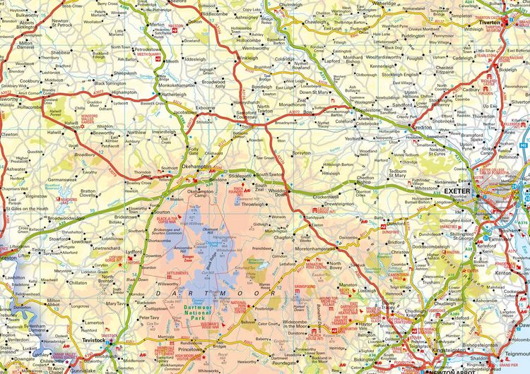 Produktbild: Devon A-Z Visitors Map