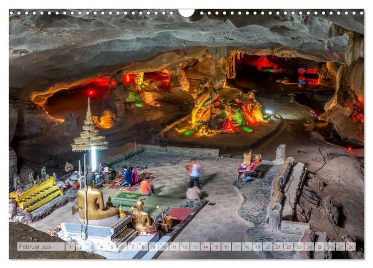 Produktbild: BUDDHA - Buddhistische Tempel in Nordthailand (Wandkalender 2026 DIN A3 quer), CALVENDO Monatskalender