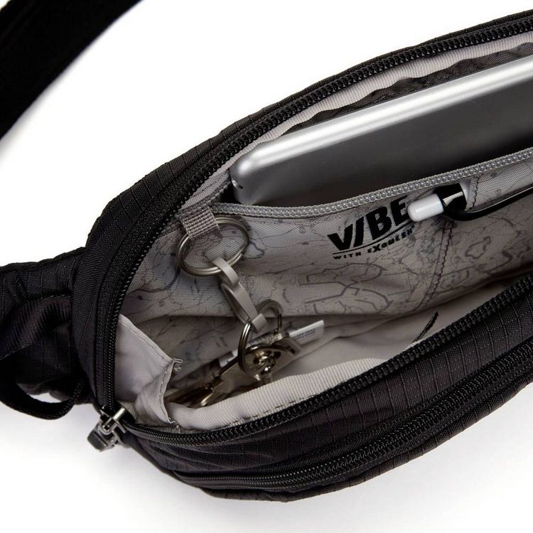 Produktbild: Pacsafe Umh&auml;ngetasche Vibe 150sling 2.5l (B x H x T) 16 x 33 x 6cm Schwarz 60161130