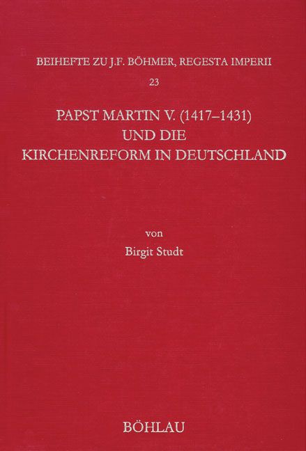 Produktbild: Papst Martin V. (1417-1431) und die Kirchenreform in Deutschland