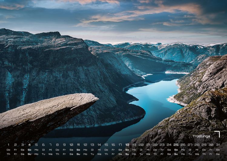 Produktbild: Norwegen &ndash; Im Land der Fjorde - 2027 - Kalender DIN A2