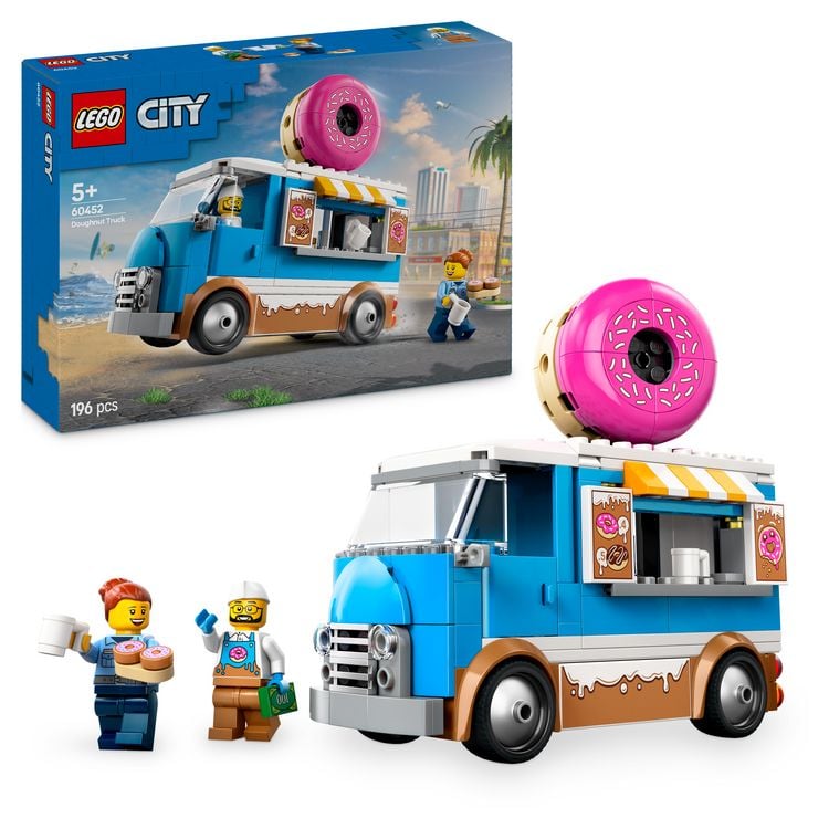 Produktbild: LEGO City Donut Truck - Spielzeug Foodtruck f&uuml;r Kinder ab 5 Jahren 60452