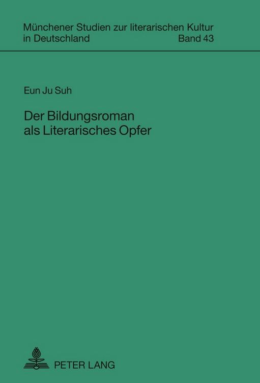 Produktbild: Der Bildungsroman als Literarisches Opfer