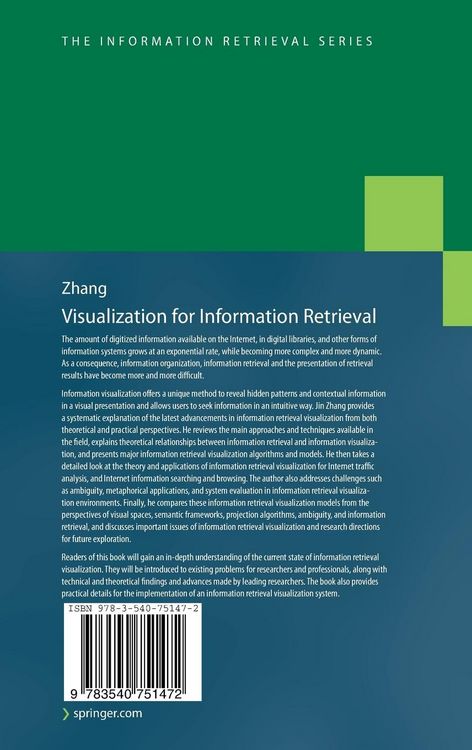 Produktbild: Visualization for Information Retrieval