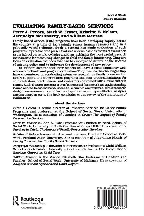 Produktbild: Evaluating Family-Based Services