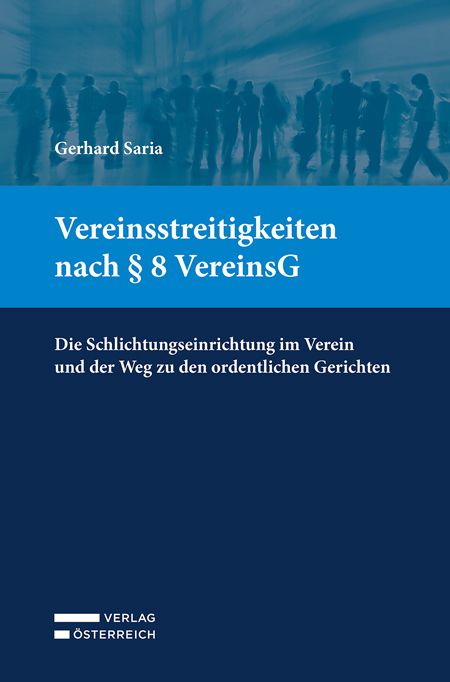 Produktbild: Vereinsstreitigkeiten nach &sect; 8 VereinsG