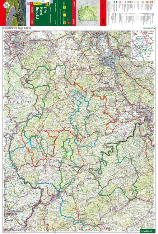 Produktbild: Freytag & berndt Motorradkarte Eifel - Mosel - Hunsr&uuml;ck 1:200.000