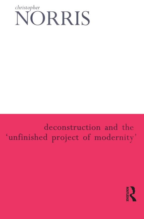 Produktbild: Deconstruction and the 'Unfinished Project of Modernity'