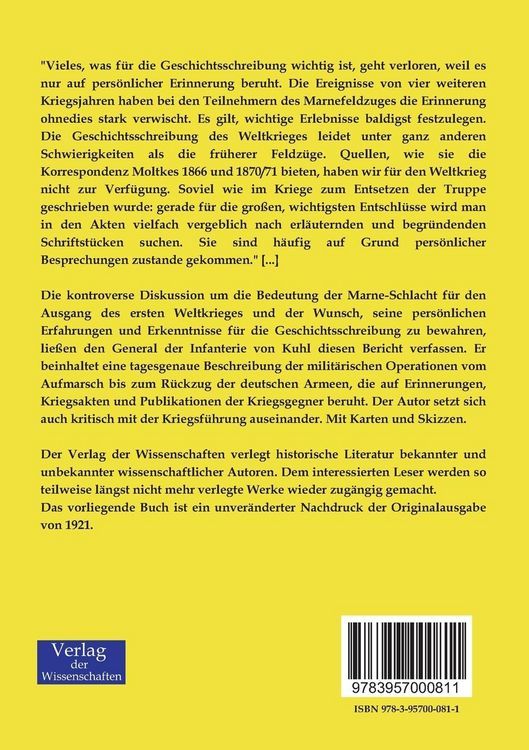 Produktbild: Der Marne-Feldzug 1914
