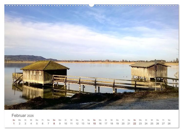 Produktbild: Kochelsee Impressionen - Ein Jahr in Bildern am Ufer der Stille (Wandkalender 2026 DIN A2 quer), CALVENDO Monatskalender