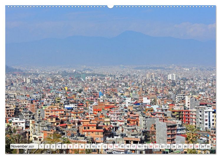 Produktbild: Das Kathmandutal (hochwertiger Premium Wandkalender 2027 DIN A2 quer), Kunstdruck in Hochglanz