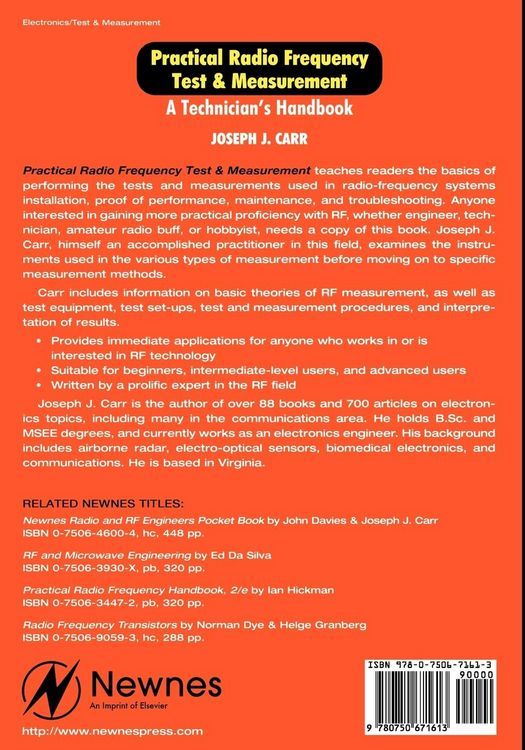 Produktbild: Practical Radio Frequency Test and Measurement