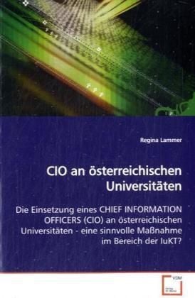 Produktbild: Lammer, R: CIO an &ouml;sterreichischen Universit&auml;ten