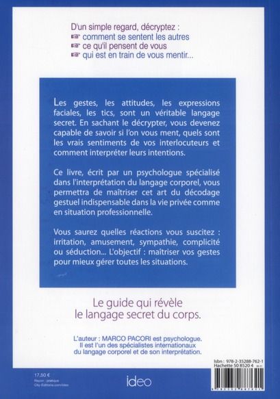 Produktbild: Le langage secret du corps