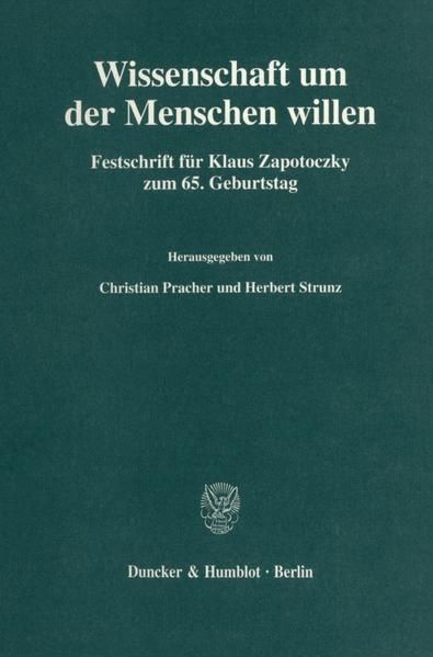 Produktbild: Wissenschaft um der Menschen willen.