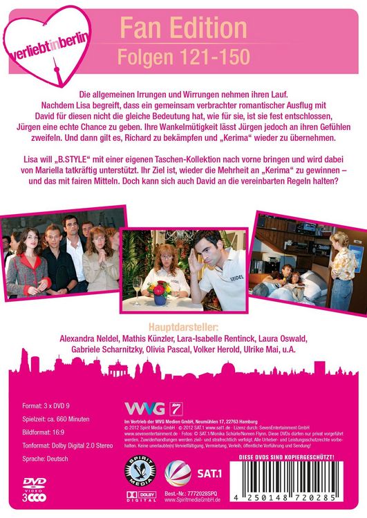 Produktbild: Verliebt in Berlin Box 5 &ndash; Folgen 121-150 [3 DVDs]