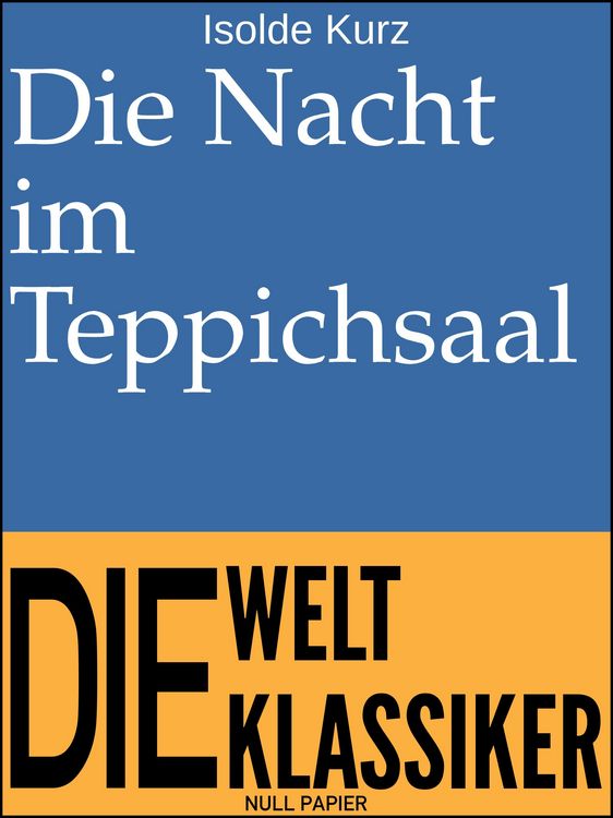 Produktbild: Die Nacht im Teppichsaal