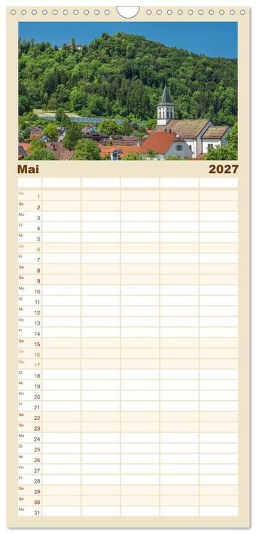 Produktbild: Familienplaner 2027 - HEGAUBERGE mit 5 Spalten (Wandkalender, 21 x 45 cm) CALVENDO