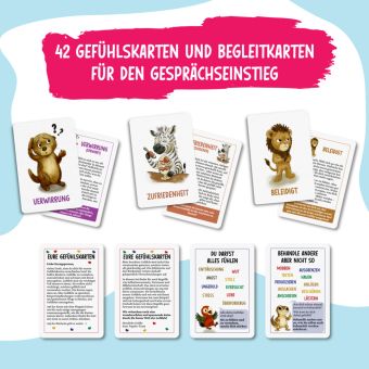 Produktbild: 42 Gef&uuml;hlskarten f&uuml;r Kinder &ndash; Emotionskarten zur F&ouml;rderung von Selbstregulation und Empathieverm&ouml;gen