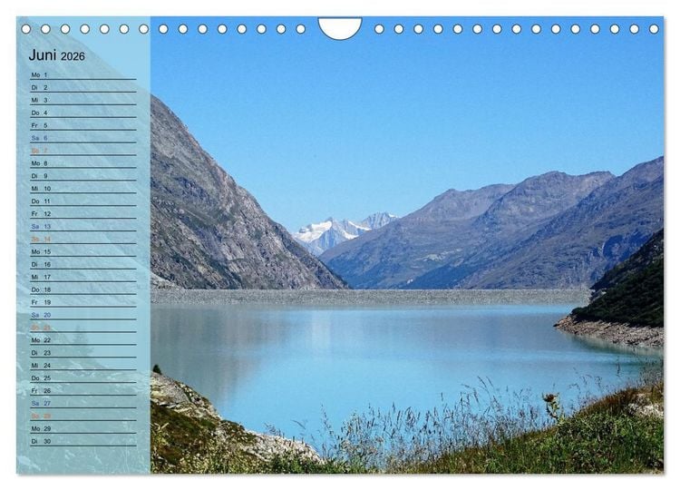 Produktbild: SeenSucht Entdecke Seen in der Schweiz Planer (Wandkalender 2026 DIN A4 quer), CALVENDO Monatskalender