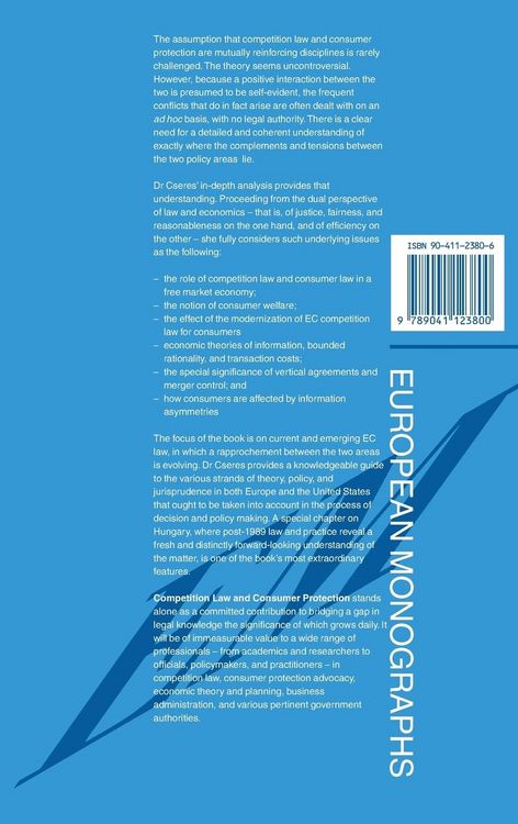 Produktbild: Competition Law and Consumer Protection
