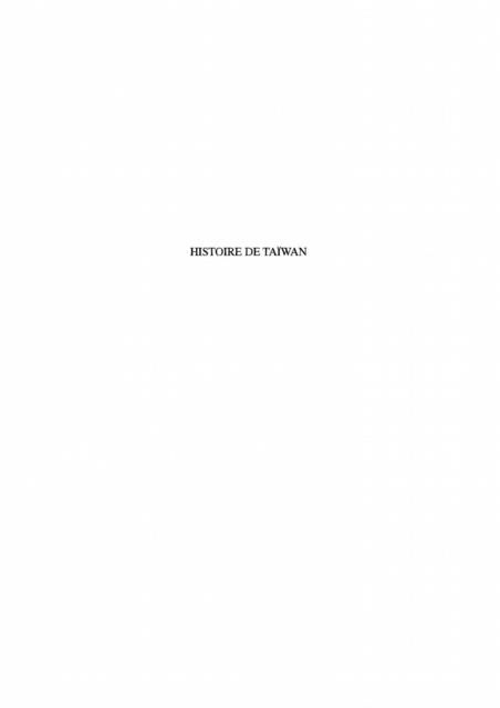 Produktbild: Histoire de Taiwan
