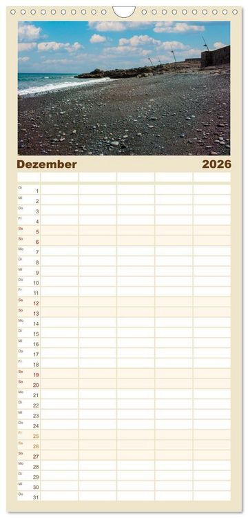 Produktbild: Familienplaner 2026 - Fuerteventura &ndash; Von Str&auml;nden und Bergen mit 5 Spalten (Wandkalender, 21 x 45 cm) CALVENDO