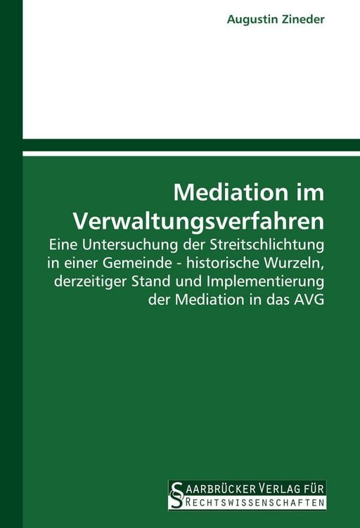 Produktbild: Mediation im Verwaltungsverfahren