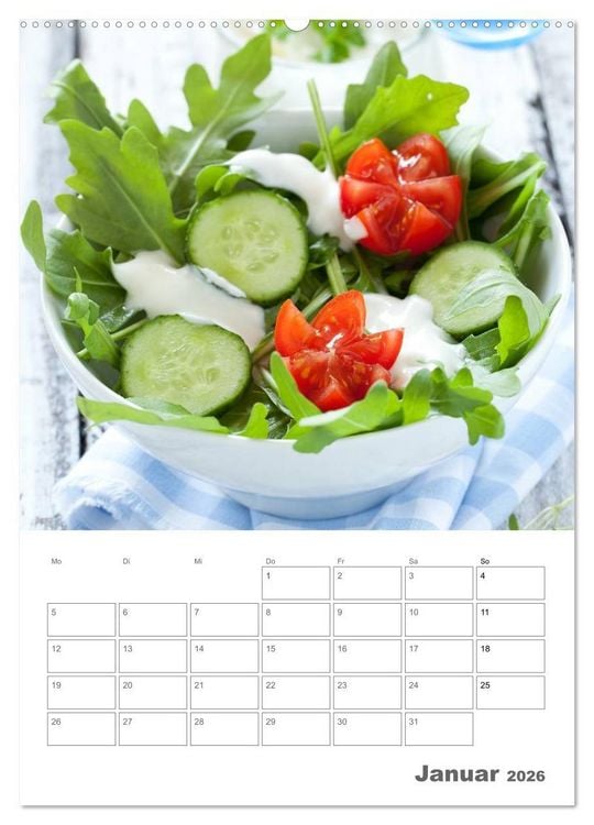 Produktbild: Herzhaft - S&uuml;&szlig; / Mein K&uuml;chenplaner (hochwertiger Premium Wandkalender 2026 DIN A2 hoch), Kunstdruck in Hochglanz