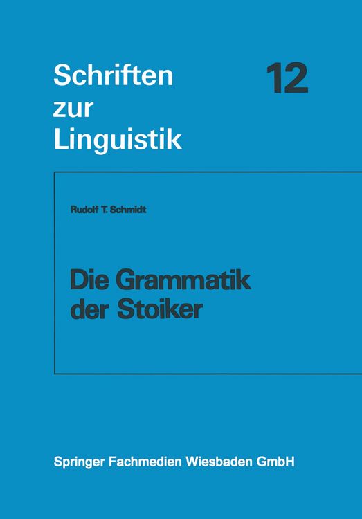 Produktbild: Die Grammatik der Stoiker