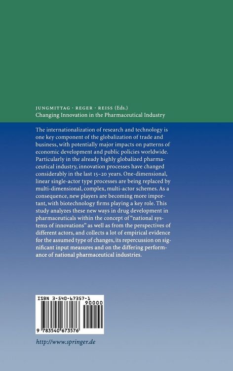 Produktbild: Changing Innovation in the Pharmaceutical Industry