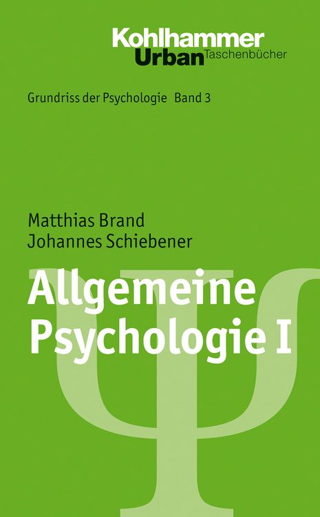 Produktbild: Allgemeine Psychologie I