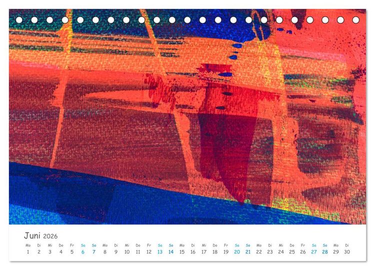 Produktbild: Colorpop - Joyful, abstract. multicolored (Tischkalender 2026 DIN A5 quer), CALVENDO Monatskalender