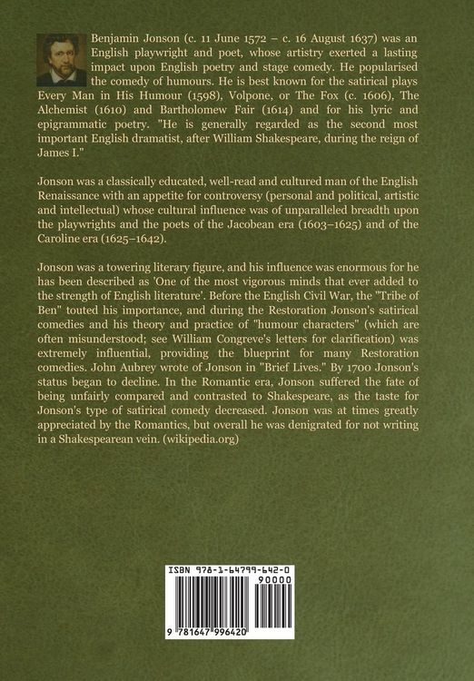Produktbild: Volpone; Or The Fox