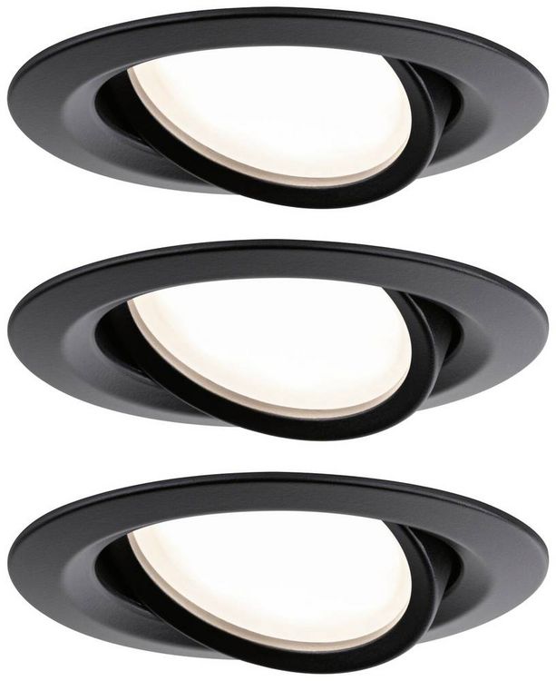 Produktbild: Paulmann 93082 Set Nova Plus LED-Einbauleuchte LED 6W Schwarz