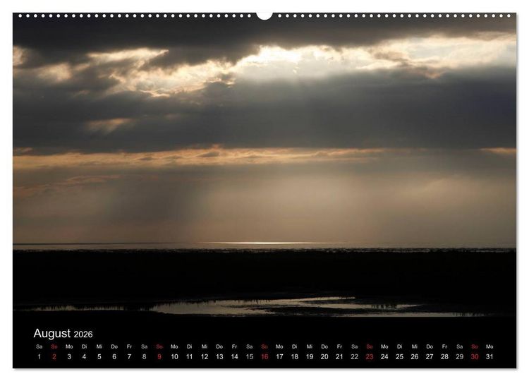 Produktbild: NORDSEE IMPRESSIONEN (Wandkalender 2026 DIN A2 quer), CALVENDO Monatskalender