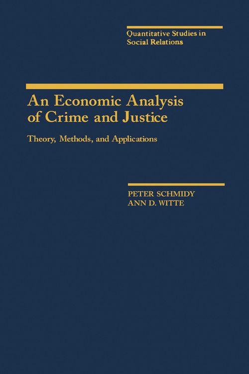Produktbild: An Economic Analysis of Crime and Justice