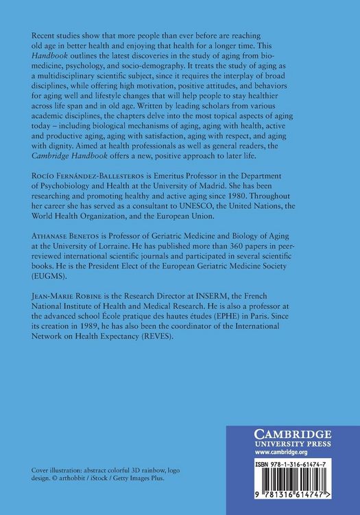 Produktbild: The Cambridge Handbook of Successful Aging