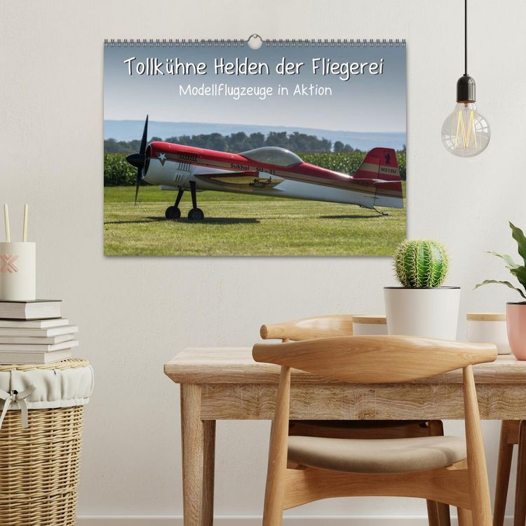 Produktbild: Tollk&uuml;hne Helden der Fliegerei - Modellflugzeuge in Aktion (Wandkalender 2026 DIN A3 quer), CALVENDO Monatskalender
