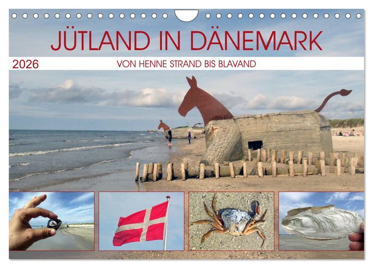 Produktbild: J&uuml;tland in D&auml;nemark - Von Henne Strand bis Blavand (Wandkalender 2026 DIN A4 quer), CALVENDO Monatskalender