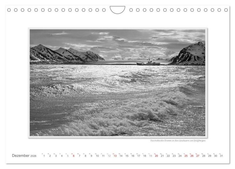 Produktbild: Spitzbergen Svalbard (Wandkalender 2026 DIN A4 quer), CALVENDO Monatskalender