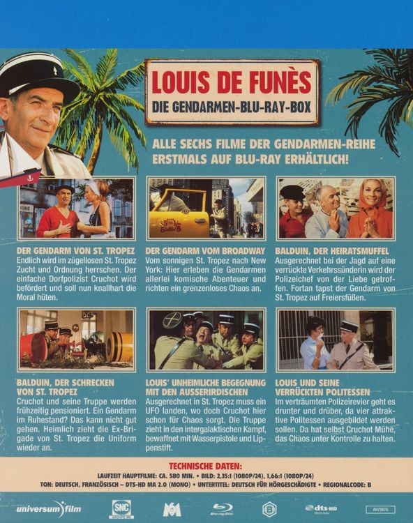 Produktbild: Louis de Funes - Gendarmen Blu-ray Box [3 BRs]