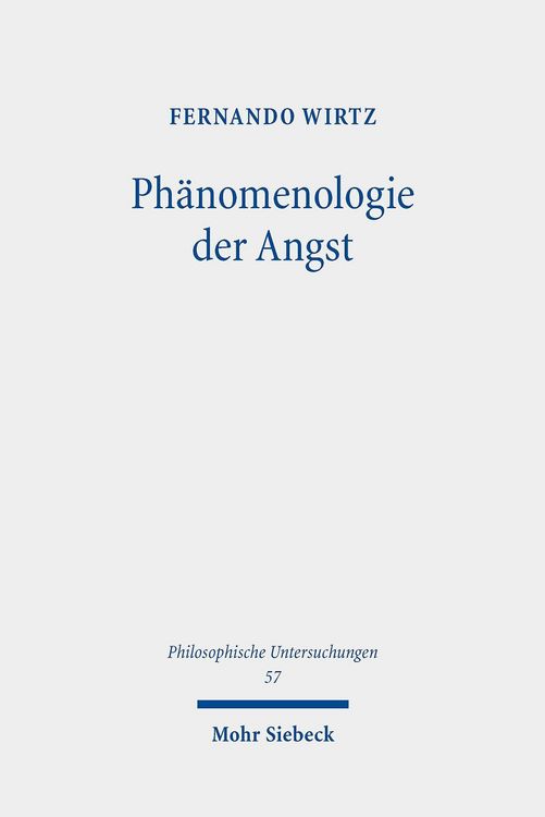 Produktbild: Ph&auml;nomenologie der Angst