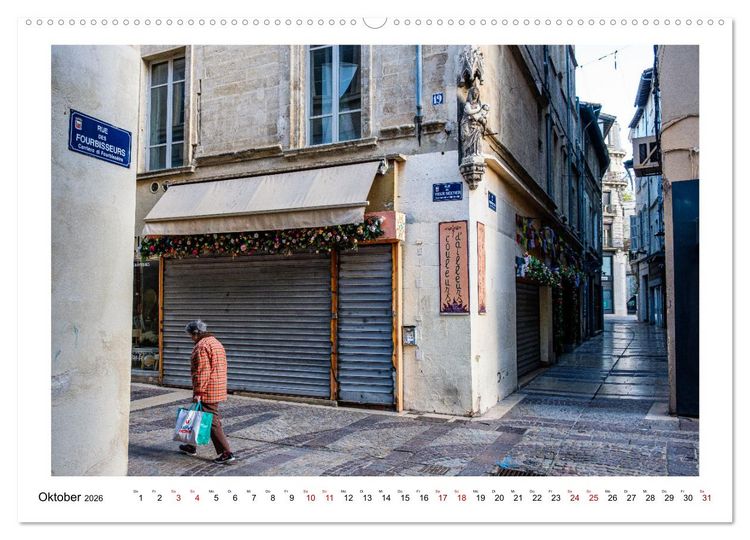 Produktbild: In den Gassen von Avignon (Wandkalender 2026 DIN A2 quer), CALVENDO Monatskalender
