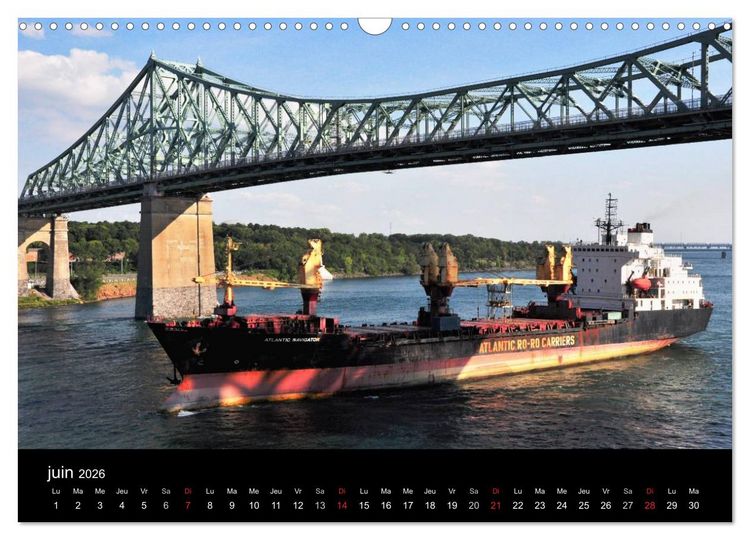 Produktbild: Navires du Saint-Laurent (Calendrier mural 2026 DIN A3 vertical), CALVENDO calendrier mensuel