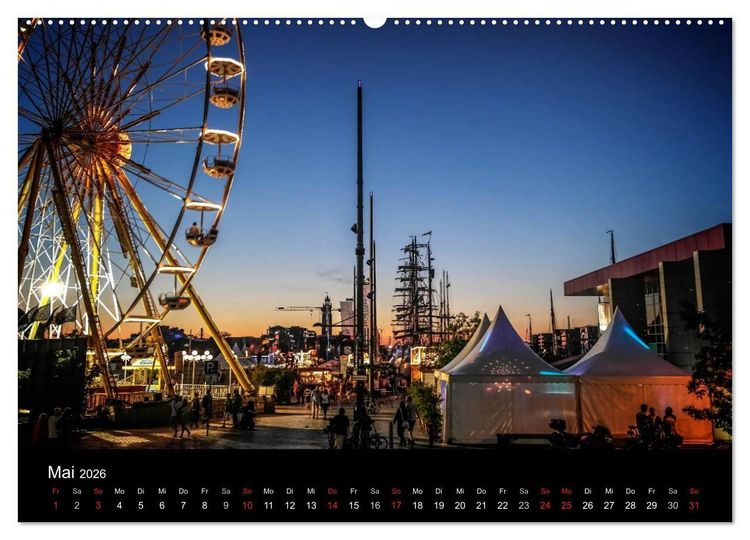 Produktbild: Bremerhaven - Blickpunkte (hochwertiger Premium Wandkalender 2026 DIN A2 quer), Kunstdruck in Hochglanz