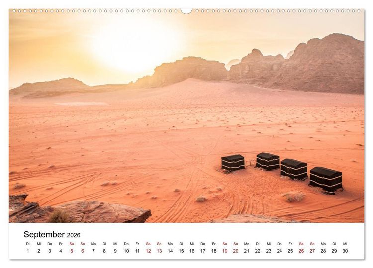 Produktbild: W&uuml;sten der Welt (hochwertiger Premium Wandkalender 2026 DIN A2 quer), Kunstdruck in Hochglanz