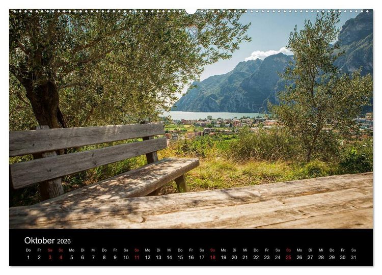 Produktbild: Die sch&ouml;nste Seite am Gardasee (Wandkalender 2026 DIN A2 quer), CALVENDO Monatskalender