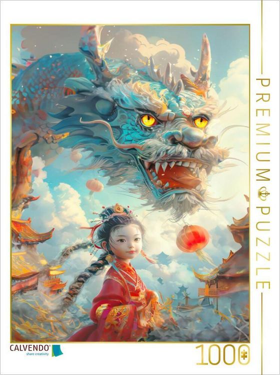 Produktbild: CALVENDO Puzzle Mein Drache | 1000 Teile Lege-Gr&ouml;&szlig;e 64x48cm Foto-Puzzle f&uuml;r gl&uuml;ckliche Stunden
