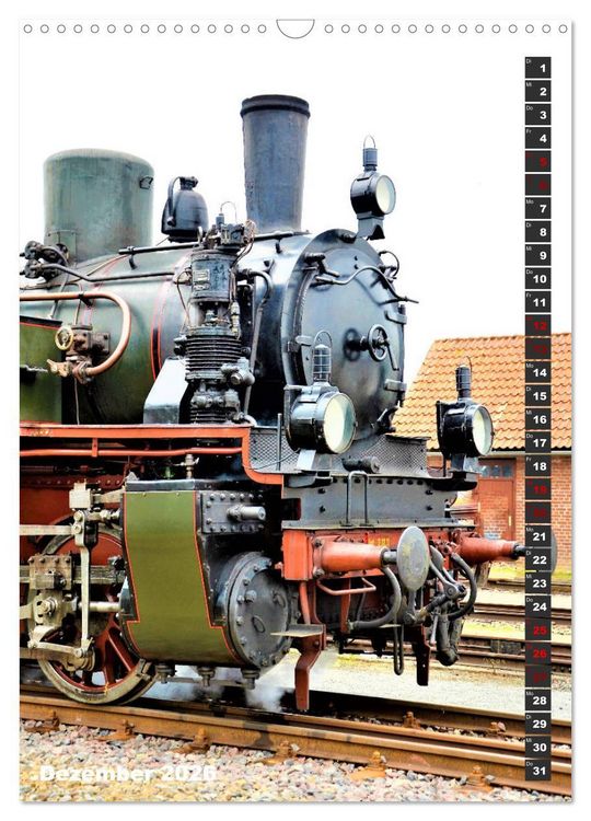 Produktbild: EISENBAHN - NOSTALGIE - 2026 (Wandkalender 2026 DIN A3 hoch), CALVENDO Monatskalender